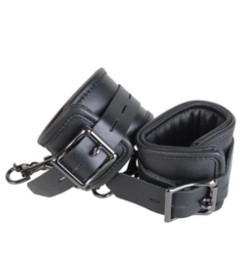 Leather Cuffs with Pewter Hardware