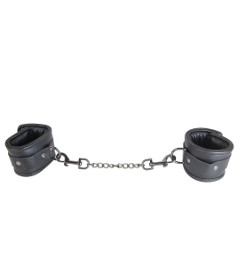 Leather Cuffs with Pewter Hardware