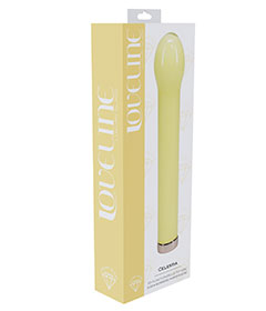 Loveline Celestia Bulb Tip Glass Vibrator - Yellow