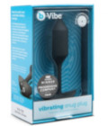 b-vibe Vibrating Snug Plug Medium Black