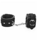 BHAN02BLK Fur Lined Cuffs Black