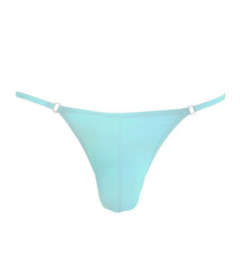 LIL420 Lycra G String Baby Blue L XL