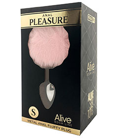 Alive  Metal Fluffy Plug Pink S