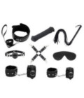KIT001BLK 9 Piece Bondage Kit Black