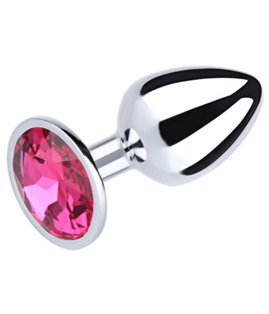 PLU001PNKL Large Metal Plug Round Pink