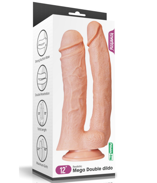 12inch Realistic Mega Double Dildo
