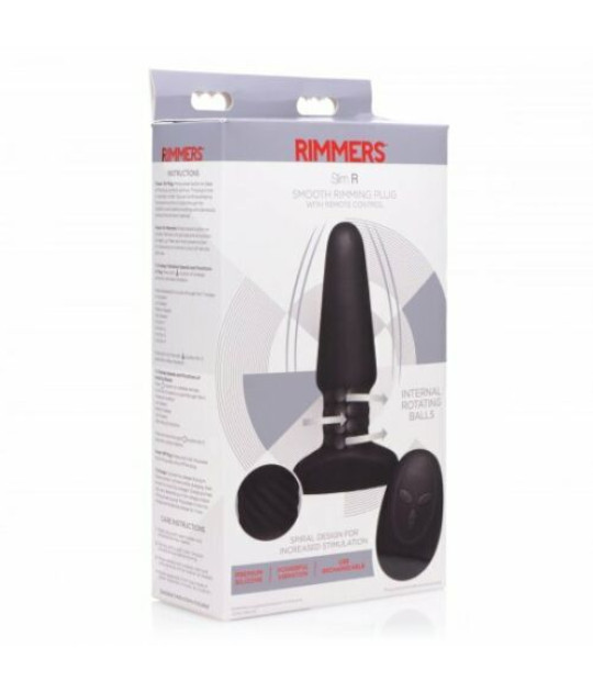 Slim R Smooth Rimming Plug with Remote Control 