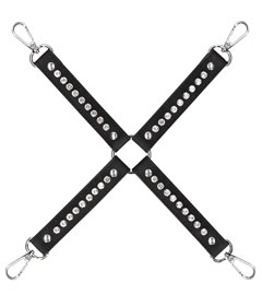 Diamond Studded Hogtie Black