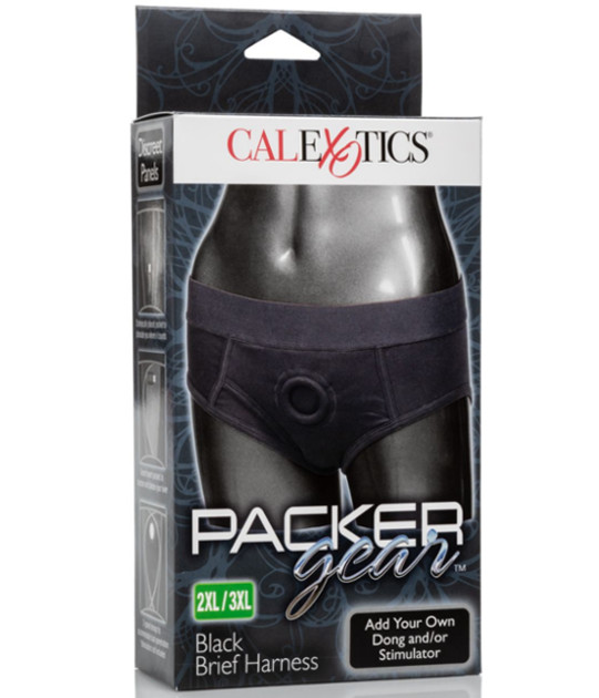 Packer Gear Black Brief Harness 2XL 3XL