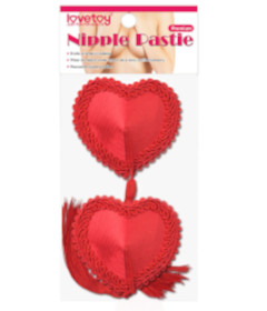 Reusable Red Heart Tassels Nipple Pastie