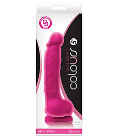 Colours Dual Density 5inch Dildo Pink