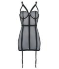 PD002BLKXL Muse Suspender Dress XL