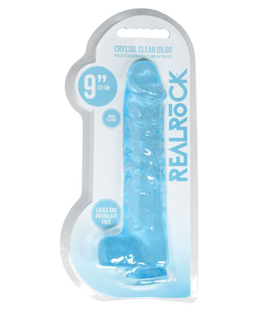 Realrock Crystal Clear 9 Inch Blue