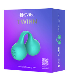 SVibe Snail Twinn Finger Vibrator - Teal App Enabled