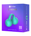 SVibe Snail Twinn Finger Vibrator - Teal App Enabled