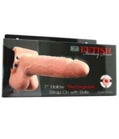 FF 7in Hollow Rechargeable Strap-On