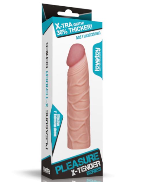 Pleasure X-Tender Penis Sleeve 1in 1051