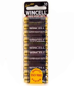 Wincell SuperSuper Heavy Duty AA Batteries - 10 Pack