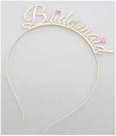 HEN002GLD Bridesmaid Tiara Gold