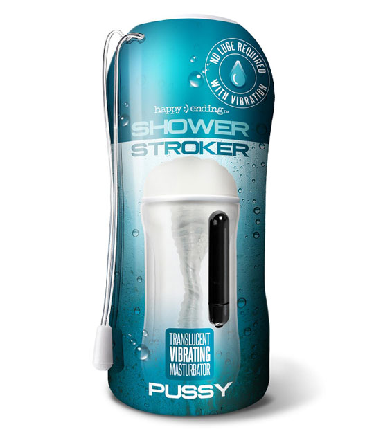 Shower Stroker Vibrating Clear Pussy