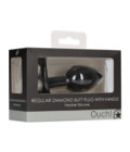 OUCH Diamond Butt Plug Black Regular