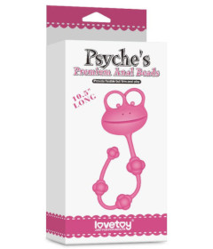 10.5in Silicone Frog Anal Beads - Pink