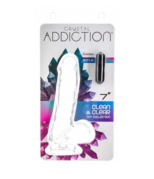 Crystal Addiction 7 Inch Clear Dong