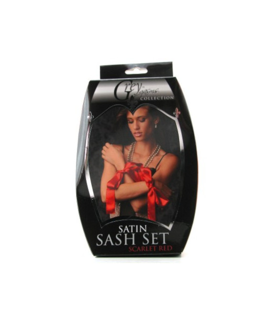 GreyGasms Scarlett Sash Set - Red
