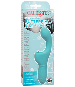 couples vibrating sex toys Butterfly Kiss Rechargeable Silicone Dual Vibrator – Emerald Fantaseas main image 1