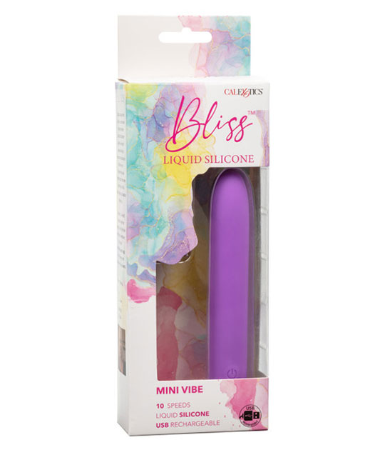 Bliss Liquid Silicone - Mini Vibe Purple