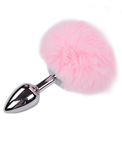 Alive  Metal Fluffy Plug Pink M