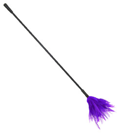 CRO001 Crop With Feather Tickler Purple