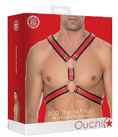 Scottish Harness L XL Red