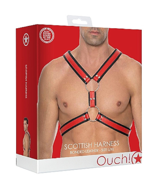 Scottish Harness L XL Red