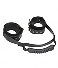 B+W - Leather Wrist Cuffs With Handle