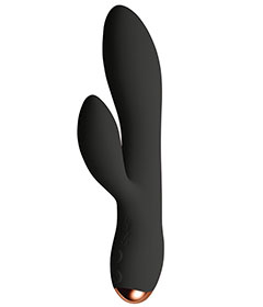 O-Rabbit Rechargeable Rabbit Vibrator - Black