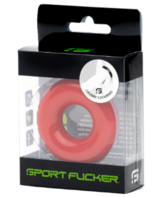 Sport Fucker Rubber Cockring - Red