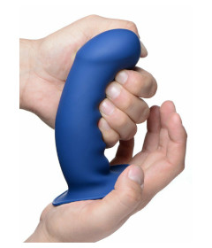 Squeezable Thick Phallic Dildo - Blue