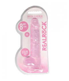 Realrock Crystal Clear 8Inch Pink