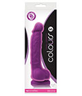 Colours Dual Density 5inch Dildo Purple