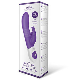 Rabbit Co The Beaded Rabbit Purple XL