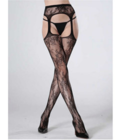 LIN40123 Thigh Hi with Garter Stockings