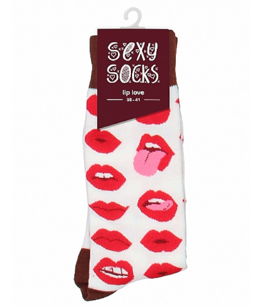Sexy Socks Lip Love Size 36-41
