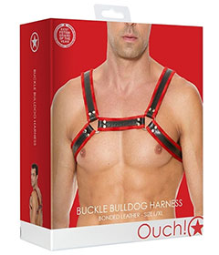 Buckle Bulldog Harness L XL Red