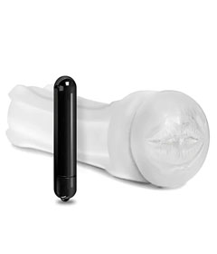 Shower Stroker Vibrating Clear Mouth