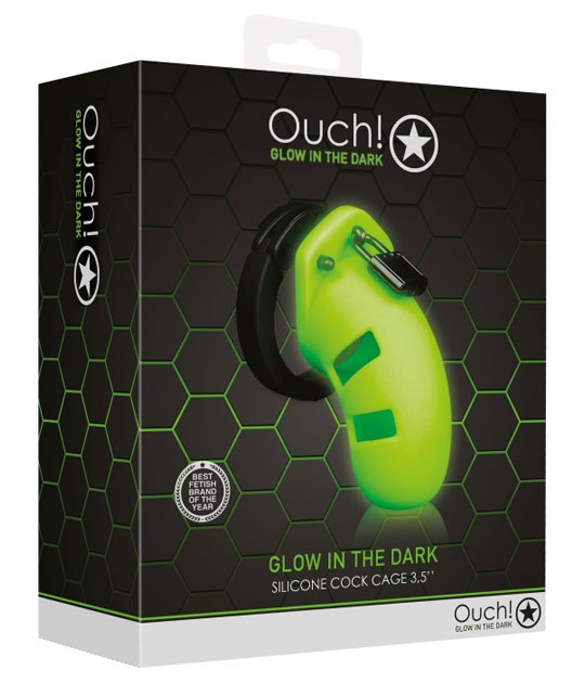 Ouch - 3.5 Inch Cock Cage Glow In Dark