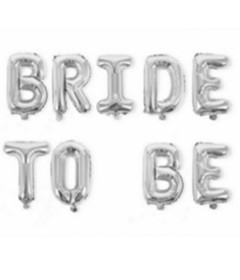 BAL001SIL Silver Bride To Be Balloon