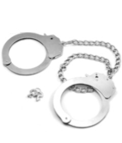 Fetish Pleasure Metal Leg Cuffs LV1504
