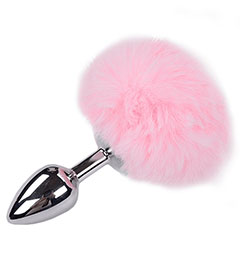 Alive  Metal Fluffy Plug Pink L