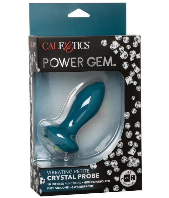 Power Gem Vibe Petite Crystal Probe - Blue